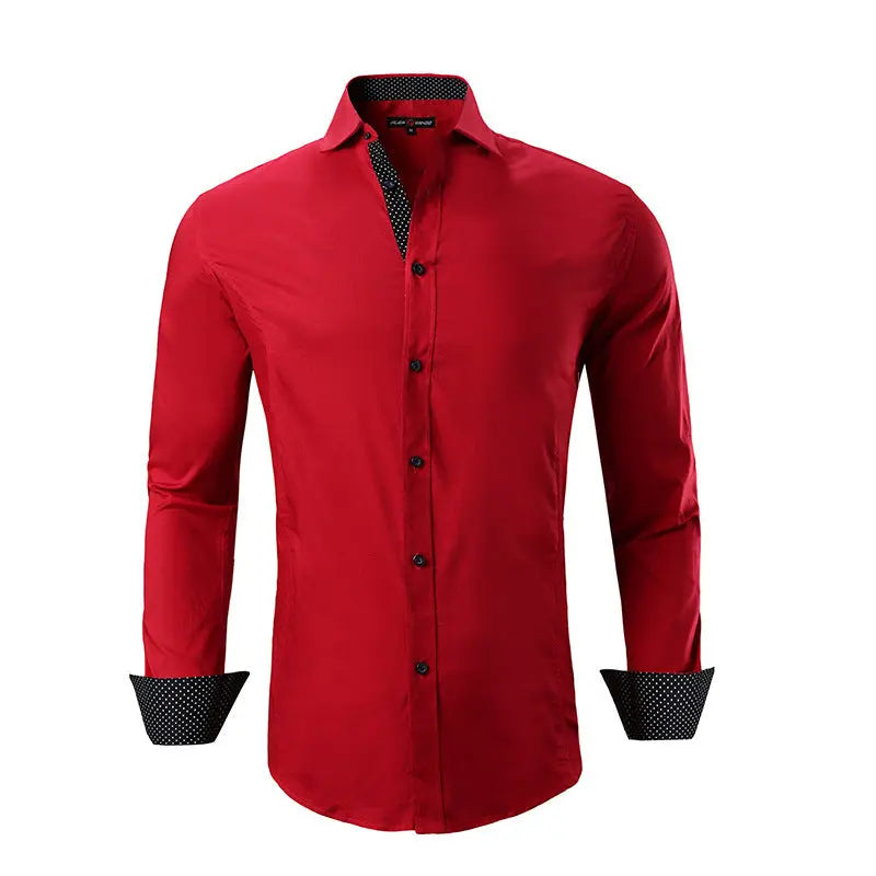 Men's Cotton Stretch Shirt Spring And Autumn Styles Cjdropshipping