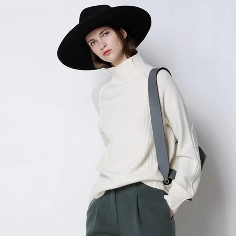 Women's high neck cashmere sweater Cjdropshipping