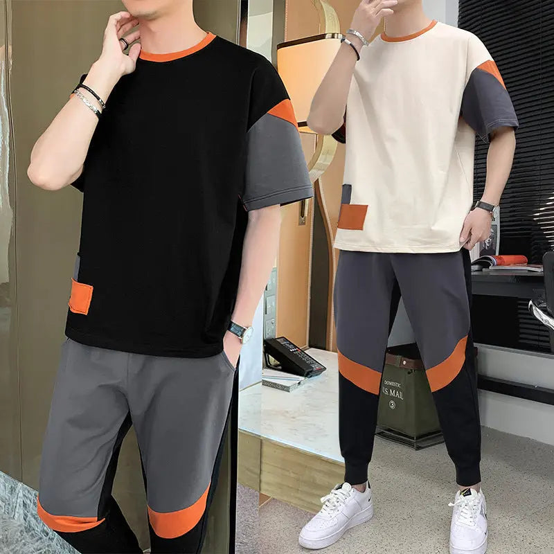 New Summer Men's T-shirt Fashion Short-sleeved T-shirt Men Cjdropshipping