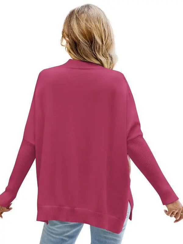 Women's Loose Batwing Sleeve Pullover Sweater Cjdropshipping