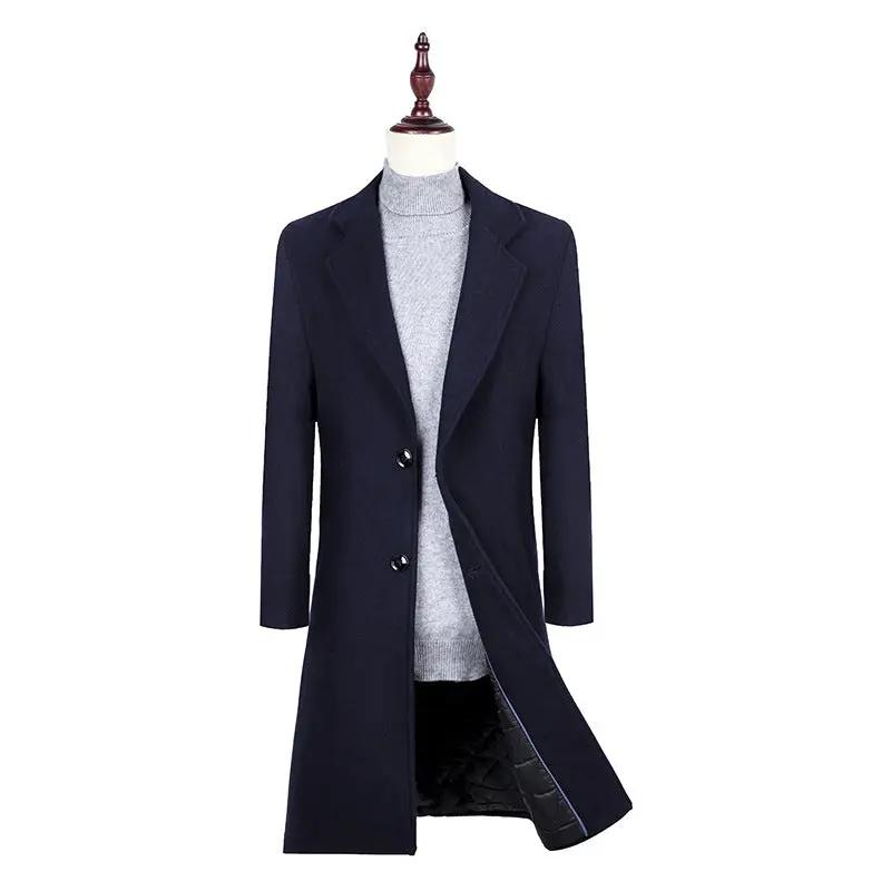 Plain wool trench coat null
