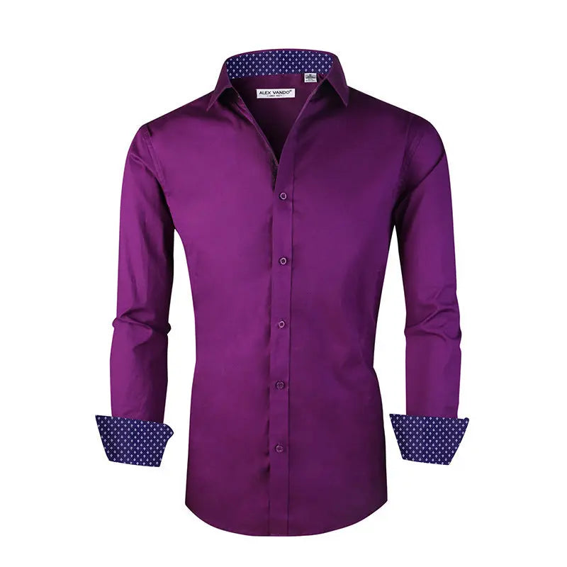 Men's Cotton Stretch Shirt Spring And Autumn Styles Cjdropshipping