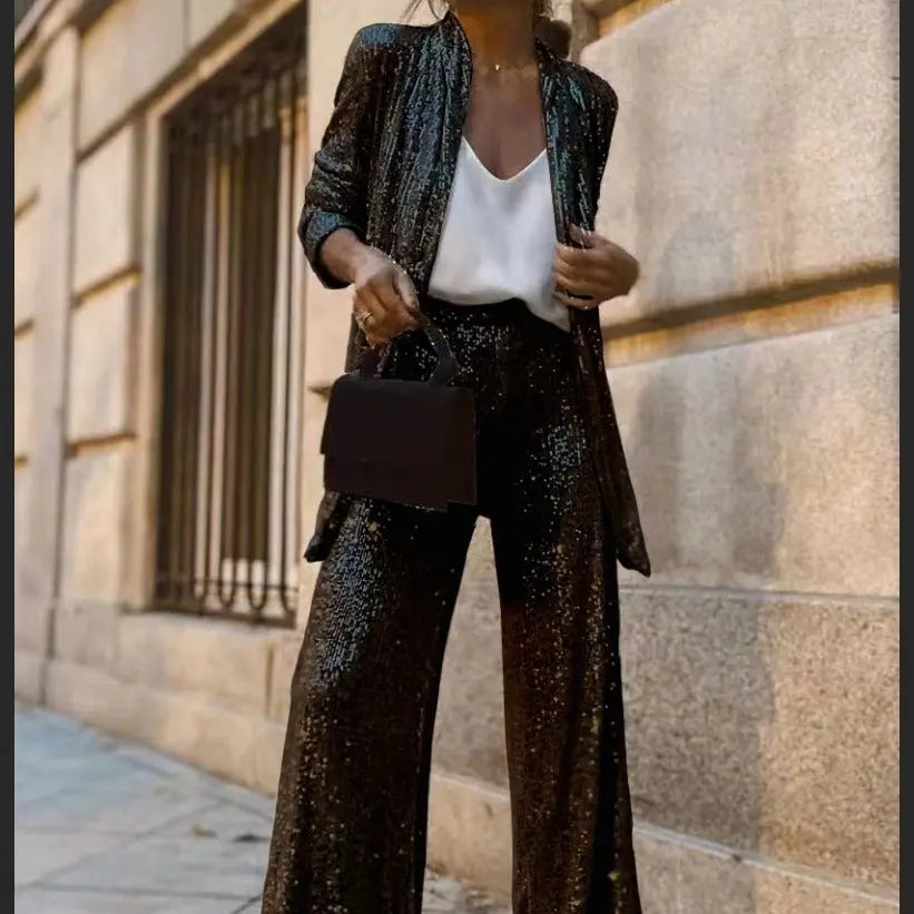Fashion Sequin All-match Small Suit Suit Cjdropshipping
