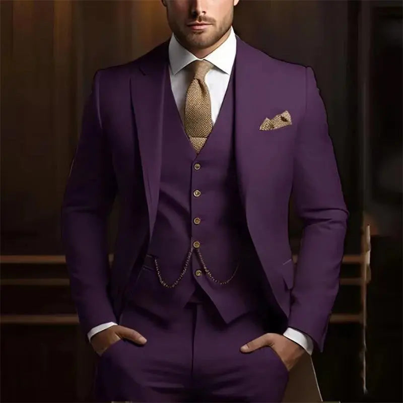 Men's High-grade Gentleman Temperament Slim Suit Cjdropshipping