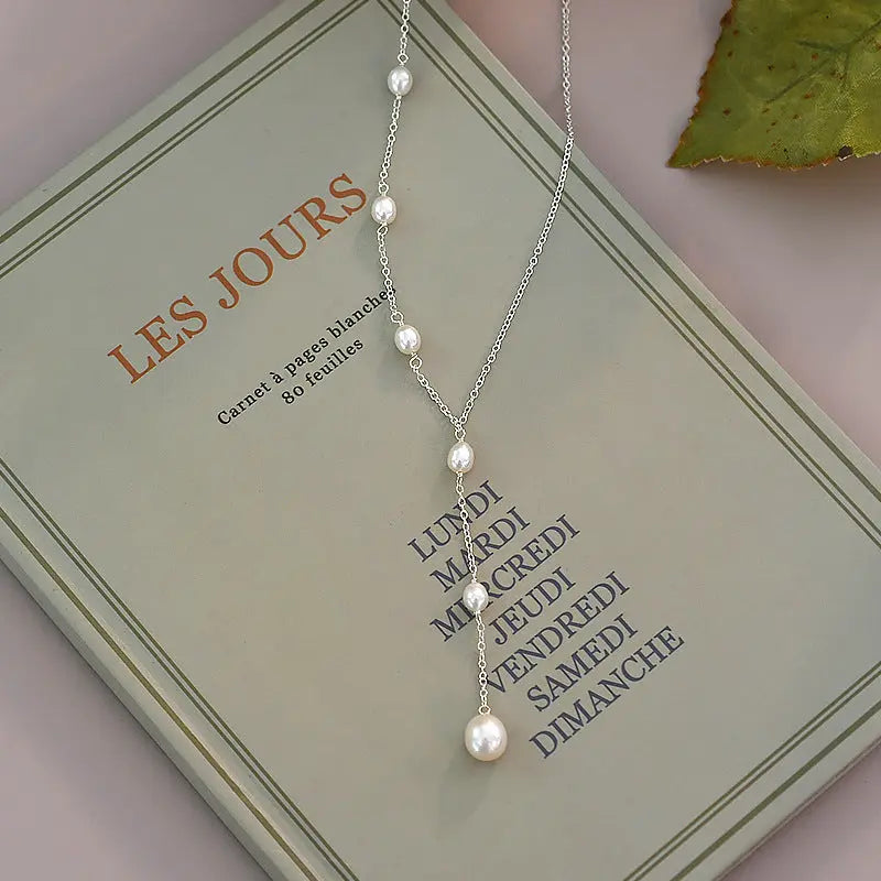 Freshwater Pearl Necklace 925 Silver Design Sense Senior Light Luxury Cjdropshipping