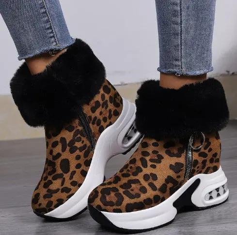 New short tube Mid Heel women's boots in winter Cjdropshipping