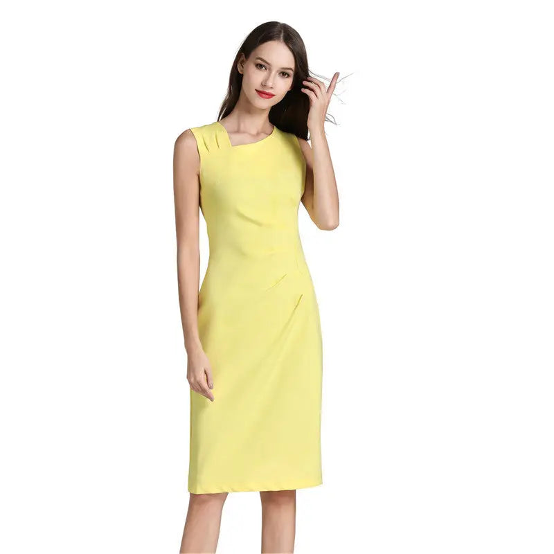MUXXN Womens Retro 1950s Style Sleeveless Slim Business Pencil Dress Cjdropshipping