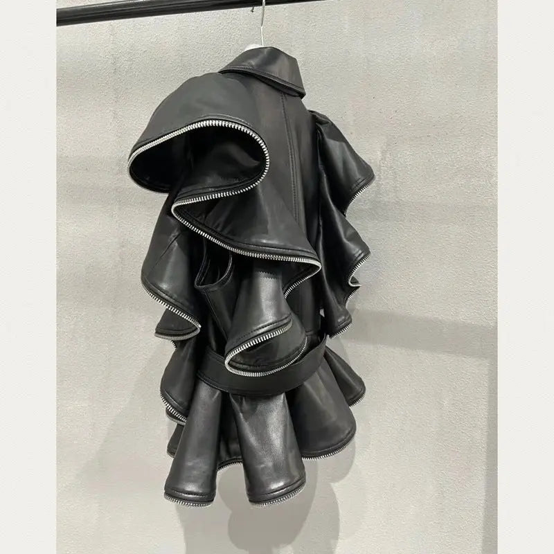 Sheepskin Leather Vest Heavy Work Sheepskin Coat JNi3 shop