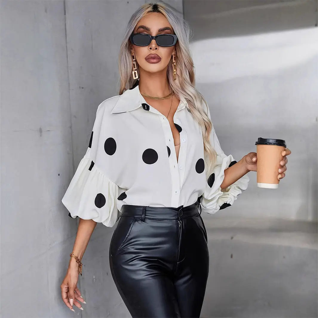 European And American New Women's Tops Fashion Elegant Shirt Cjdropshipping