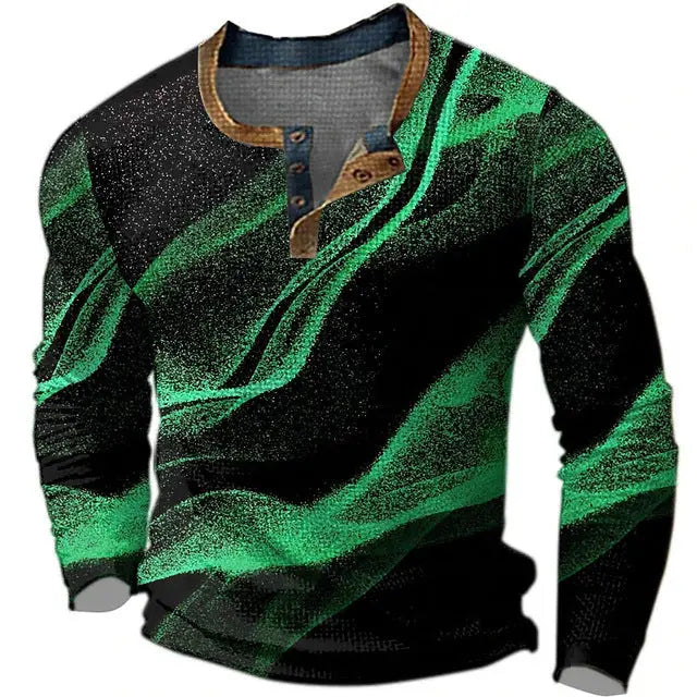 Men's Long Sleeve T-shirt Digital Printing Long Sleeve Cjdropshipping