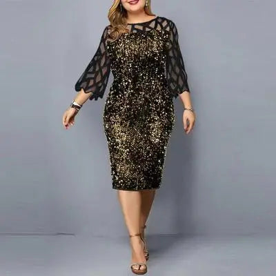 Plus Size Sequin Birthday Party Dress Cjdropshipping