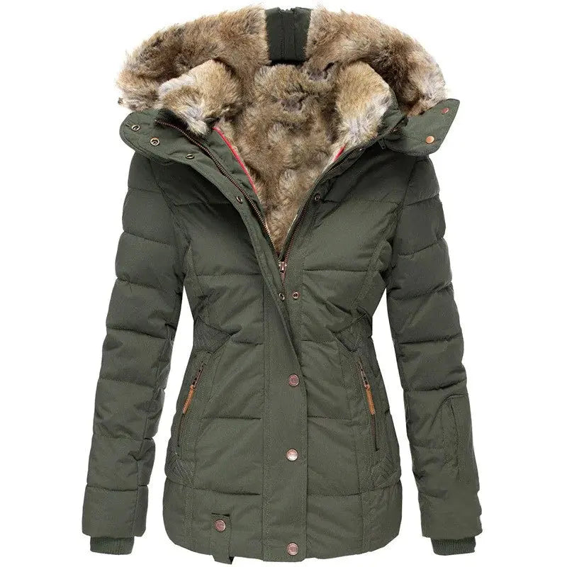 Winter Puffer Jacket with Faux Fur JNi3 shop