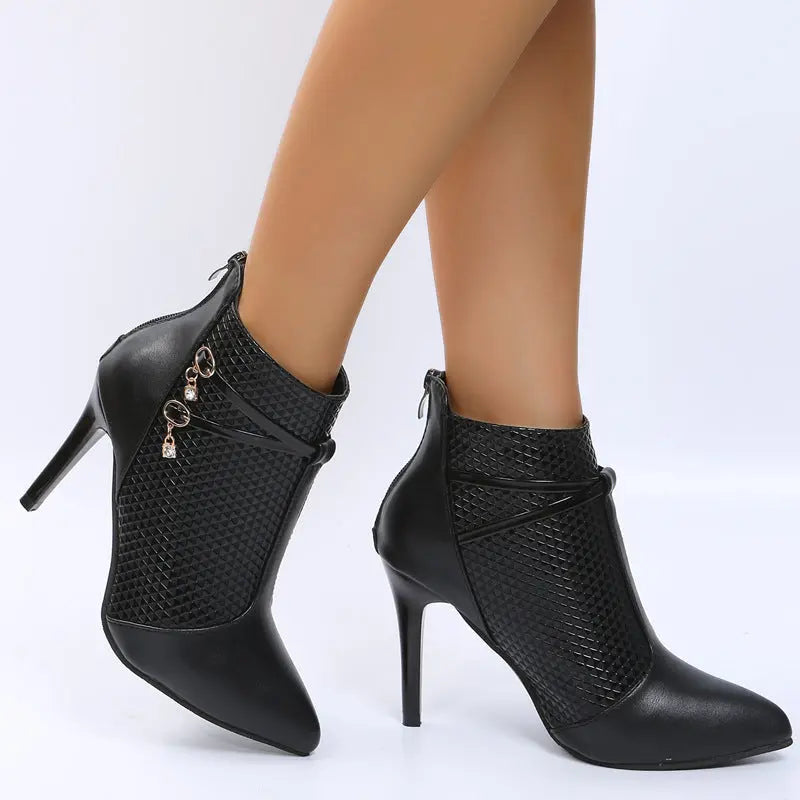 Thigh High Heel Boots Women Ankle Boots Pionted Toe Shoes For Party Dropshipman