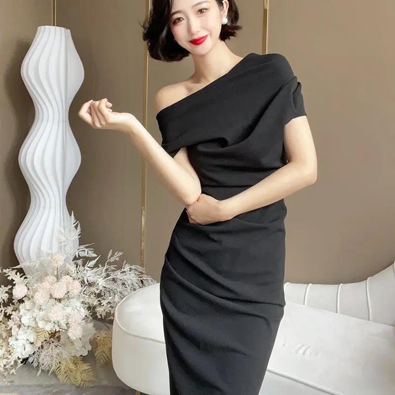 Women's Summer Off Shoulder Waist Long Dress Cjdropshipping