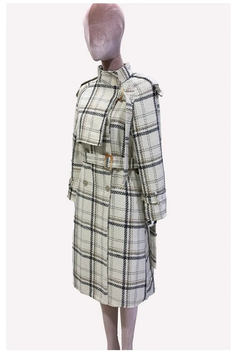 High Sense Autumn And Winter Woolen Coat Female Long Thickened JNi3 shop