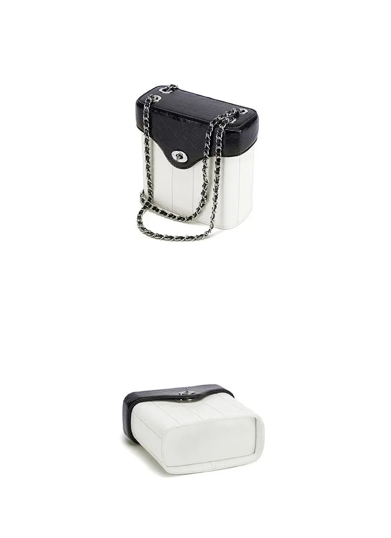 Chain Genuine Leather Bag Women's Crossbody Small Square Bag Cjdropshipping