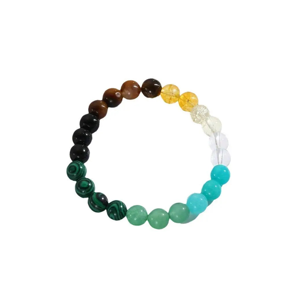 Universal Natural Stone Citrine Dongling Stone Malachite Bracelet Cjdropshipping