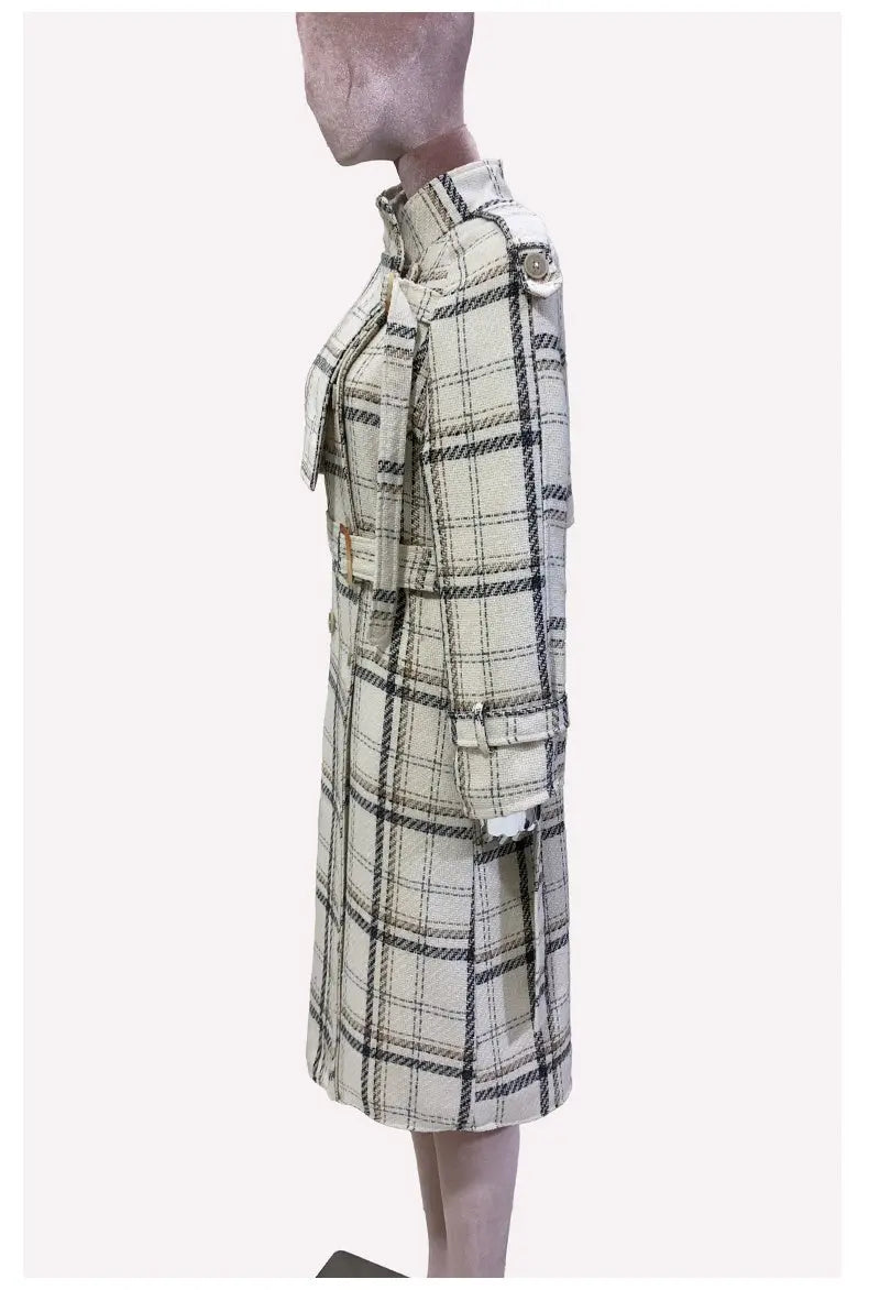 High Sense Autumn And Winter Woolen Coat Female Long Thickened JNi3 shop