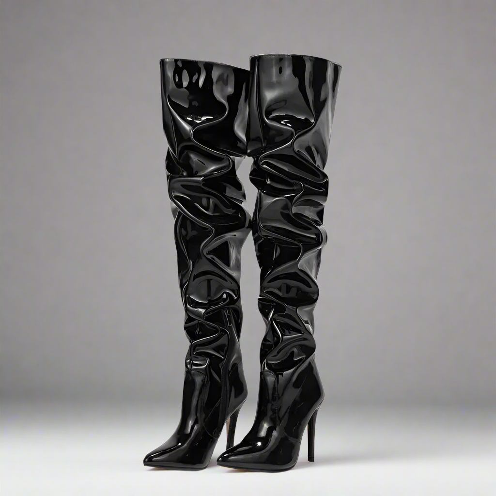 Leather Dress outfit (black)