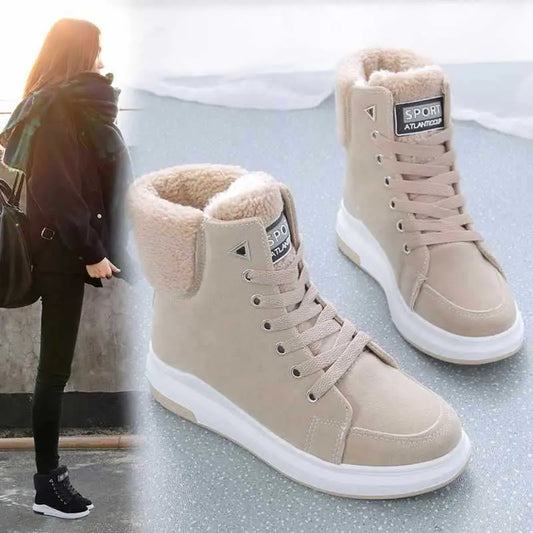 Martin Boots For Women Fleece-lined Warm All-matching Dropshipman