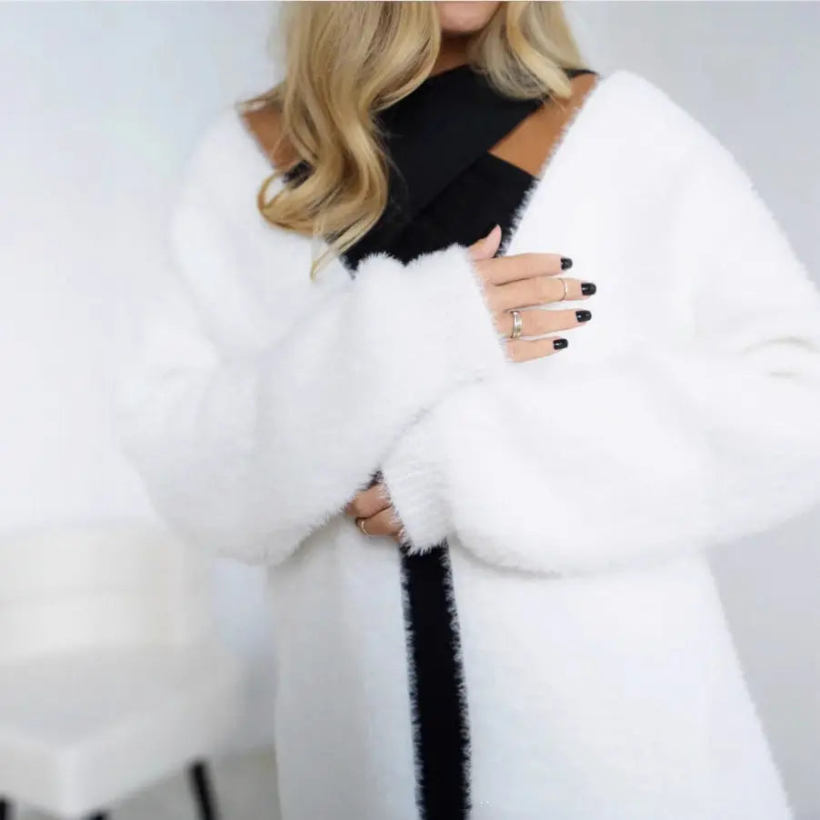 Long Knitted Cardigan Coat For Women Dropshipman