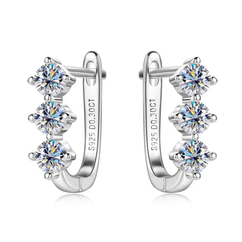 Moissanite Earrings For Women Temperament Wild - JNi3 shop