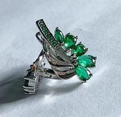 Water Drop Half Flower Design Ear Clip Simple JNi3 shop