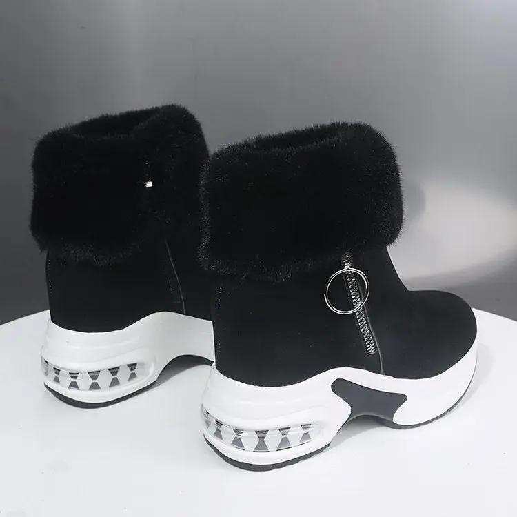 New short tube Mid Heel women's boots in winter Cjdropshipping