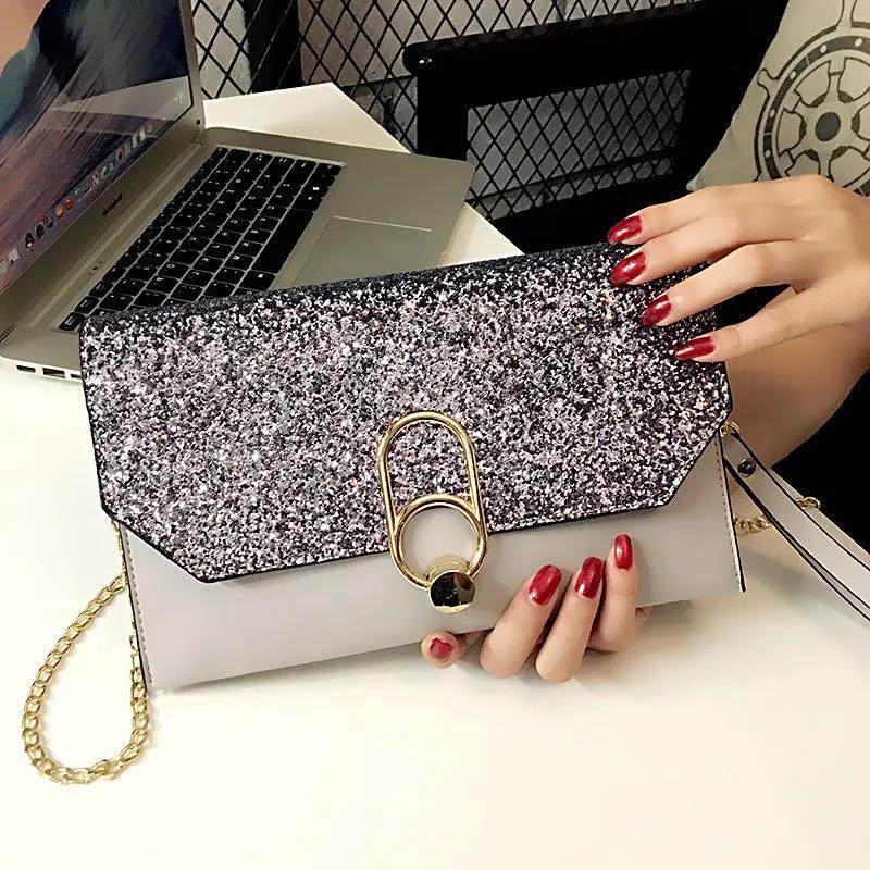 New envelope bag clutch bag slanting small bag Korean version of the shoulder bag clutch bag female Cjdropshipping