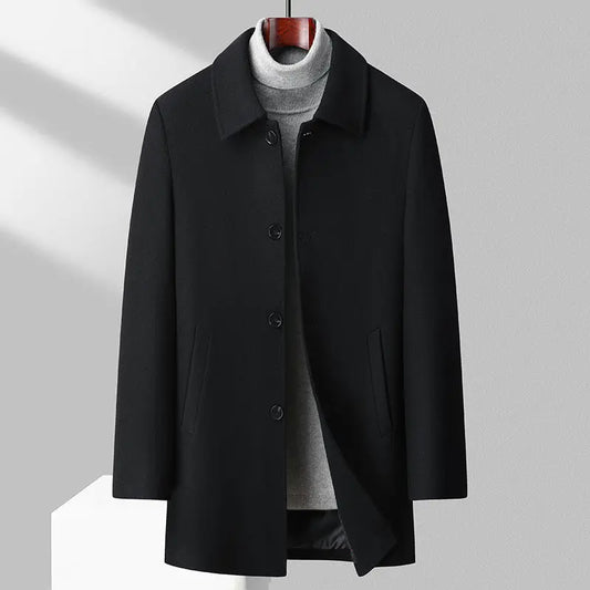 Men's Wool Reversible Woolen Coat Men's - JNi3 shop