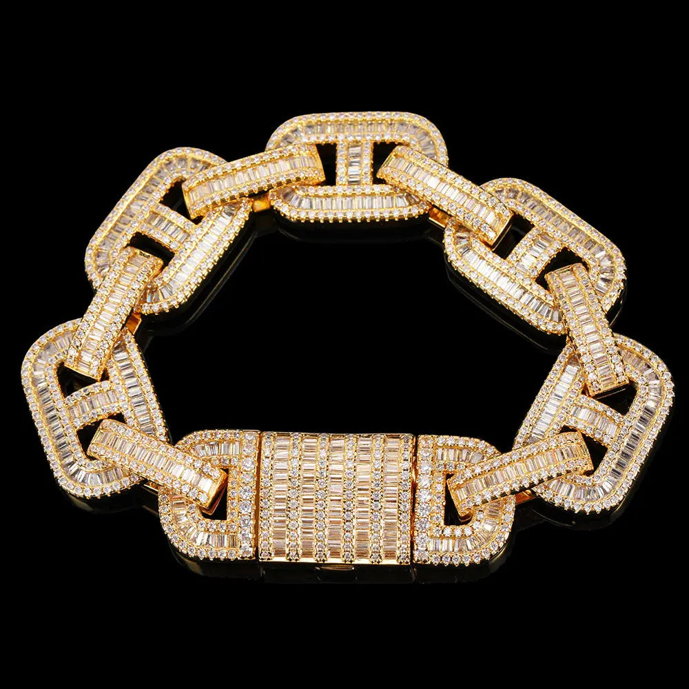Cuban bracelet with full diamond pig nose JNi3 shop