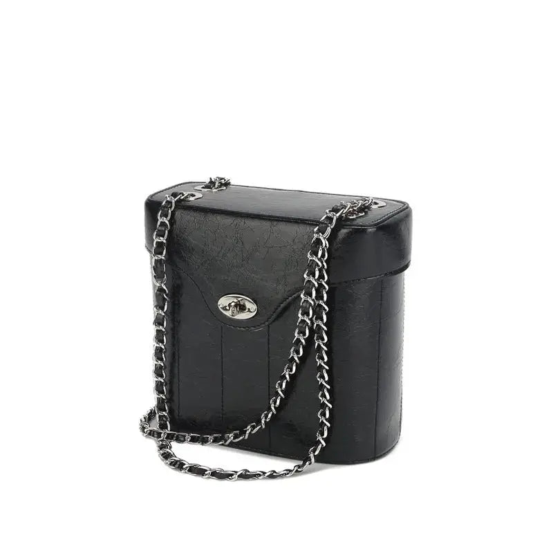 Chain Genuine Leather Bag Women's Crossbody Small Square Bag Cjdropshipping