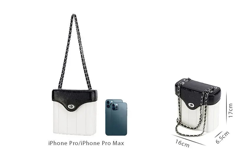 Chain Genuine Leather Bag Women's Crossbody Small Square Bag Cjdropshipping