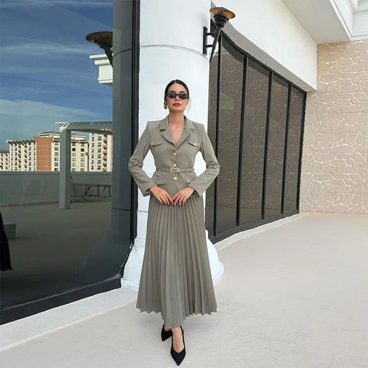 Women's Fashion V-neck Suit Suit Cjdropshipping