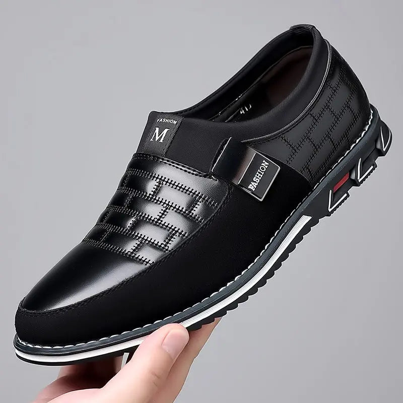 Slip-on Four Seasons Plus Size Casual Leather Shoes Dropshipman