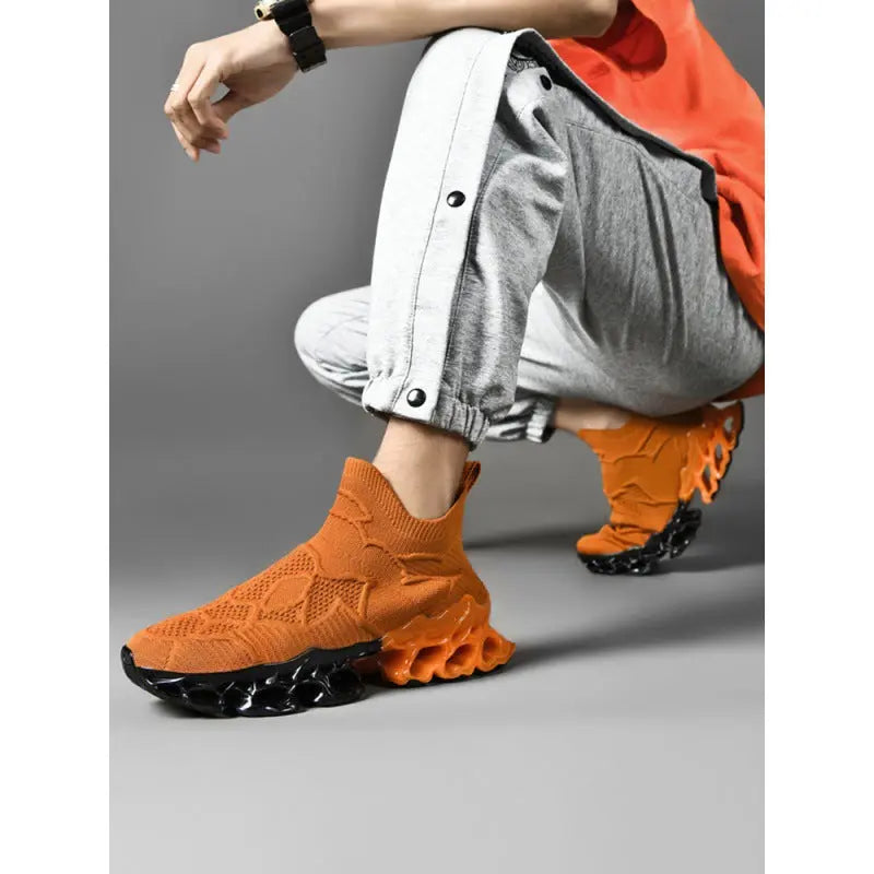 Men's Shoes Summer Breathable Mesh Fly-knit Sneakers