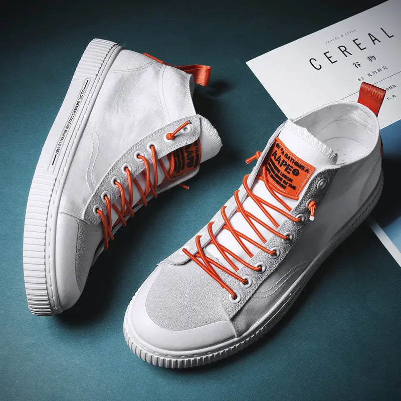 Canvas flat white shoes Gao Bang shoes JNi3 shop