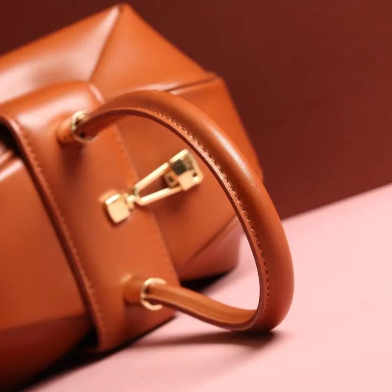Leather handbags fashion dumplings handbag Cjdropshipping