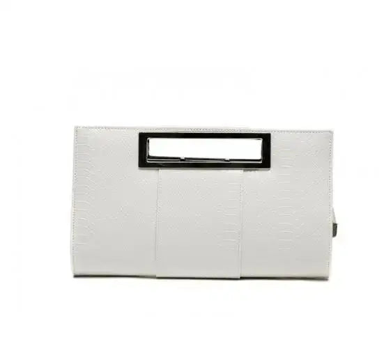 Ultimate Red Luxe Night Out Ensemble - Off-Shoulder Knit Dress, Knee-High Crocodile Boots, Statement Necklace & Clutch