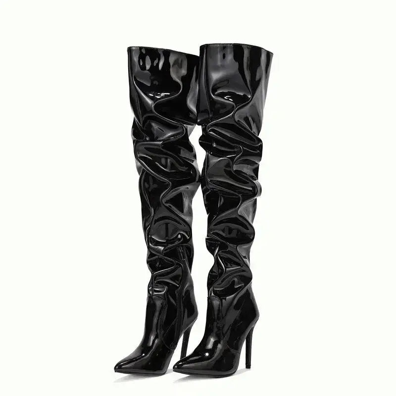 Knee High Long Boots Women Fashion Super High Heel Party Shoes Dropshipman
