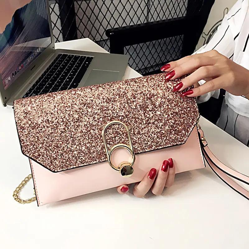 New envelope bag clutch bag slanting small bag Korean version of the shoulder bag clutch bag female Cjdropshipping