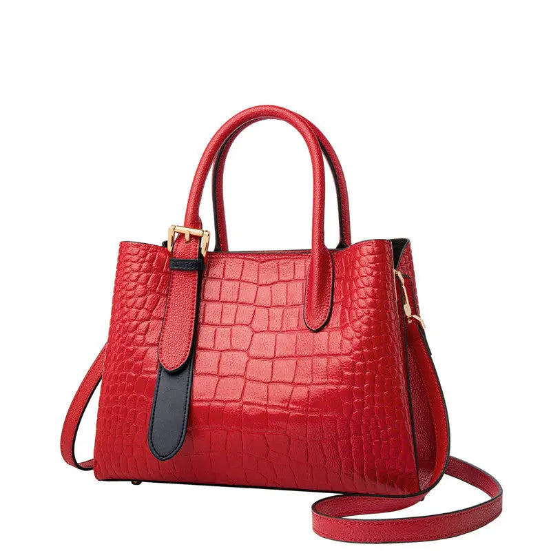 Women's Large Capacity Messenger Commuter Leather Handbag Cjdropshipping