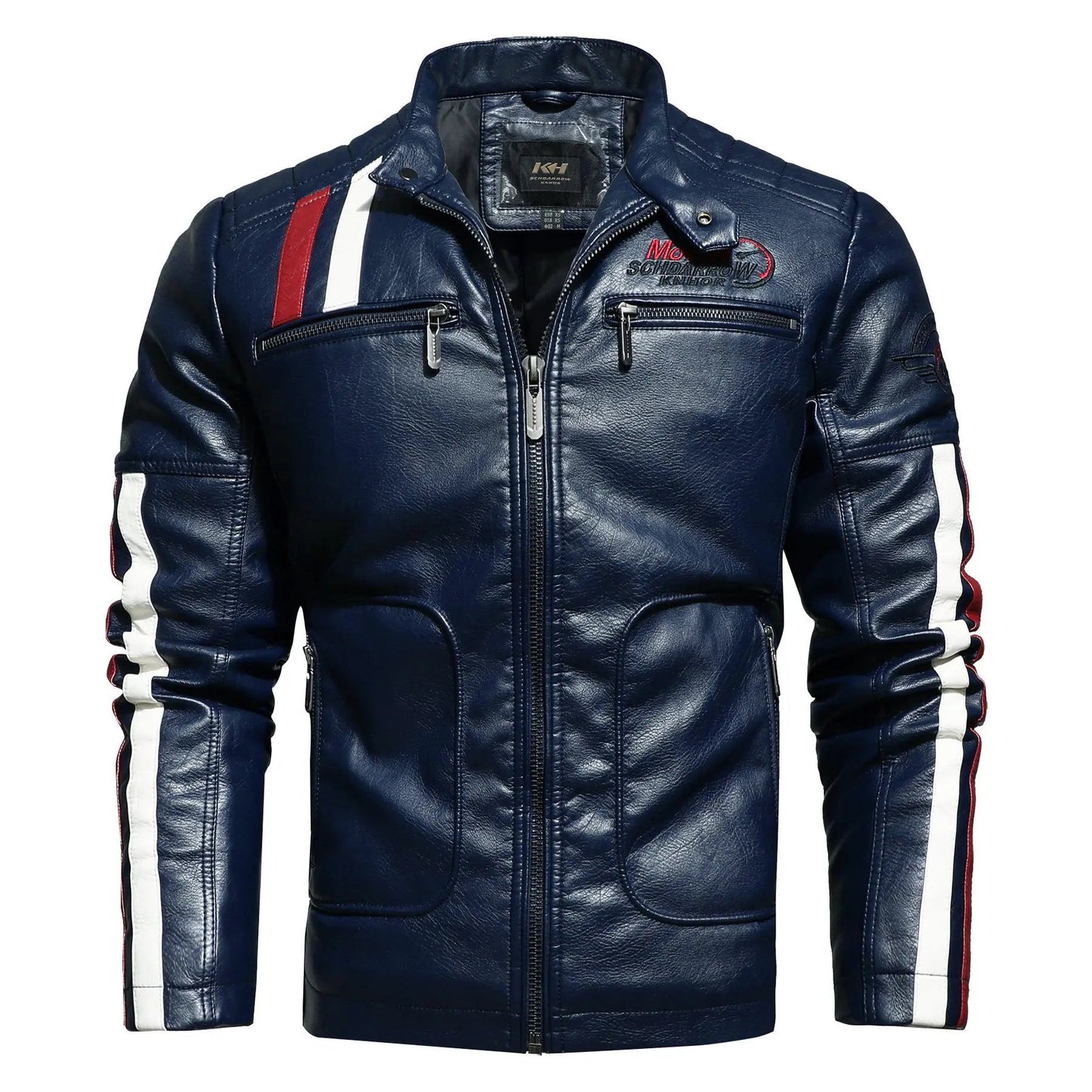 Men'S Leather Clothing Tide Motorcycle Leather Jacket Washed Plus Cotton Leather Jacket Cjdropshipping