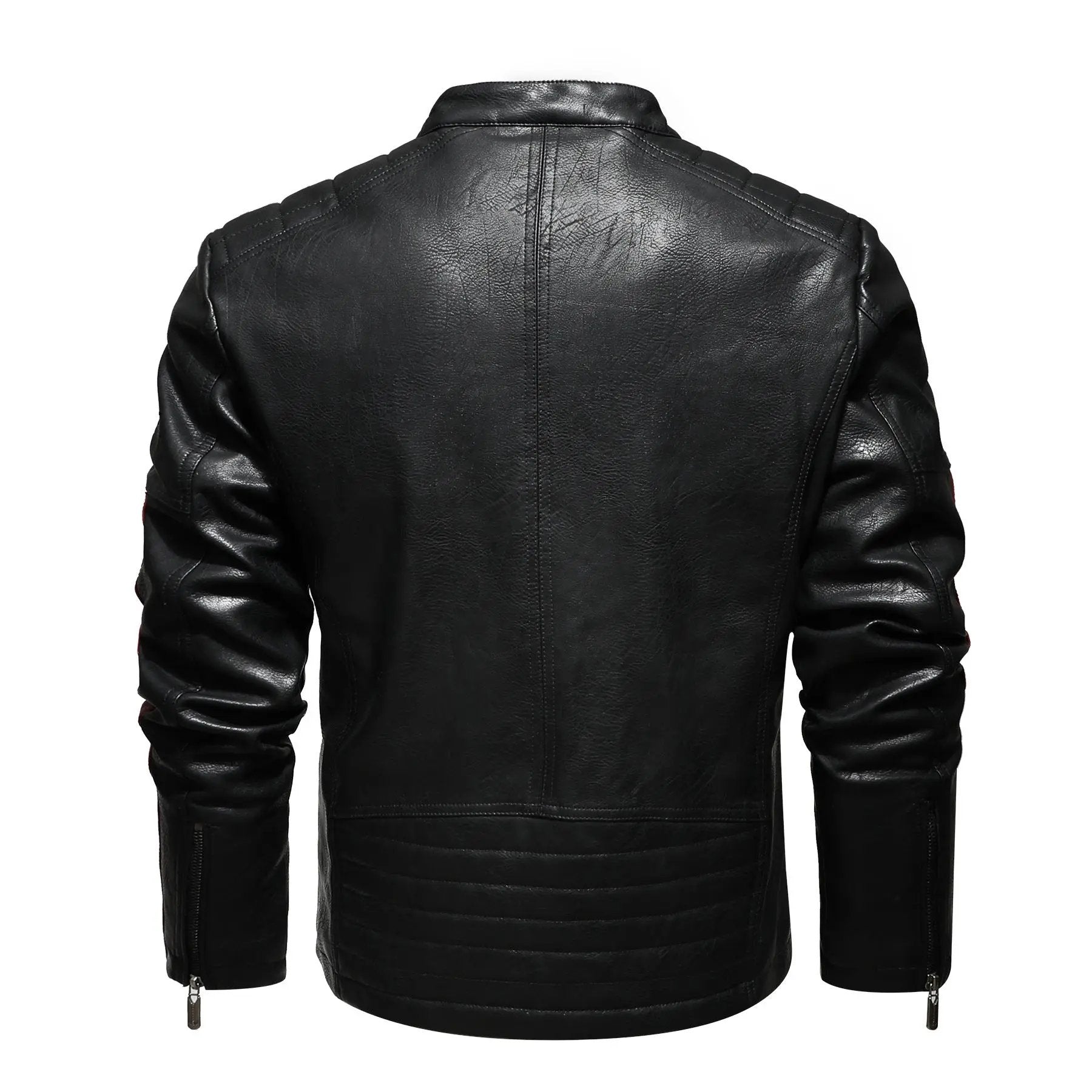Men'S Leather Clothing Tide Motorcycle Leather Jacket Washed Plus Cotton Leather Jacket Cjdropshipping