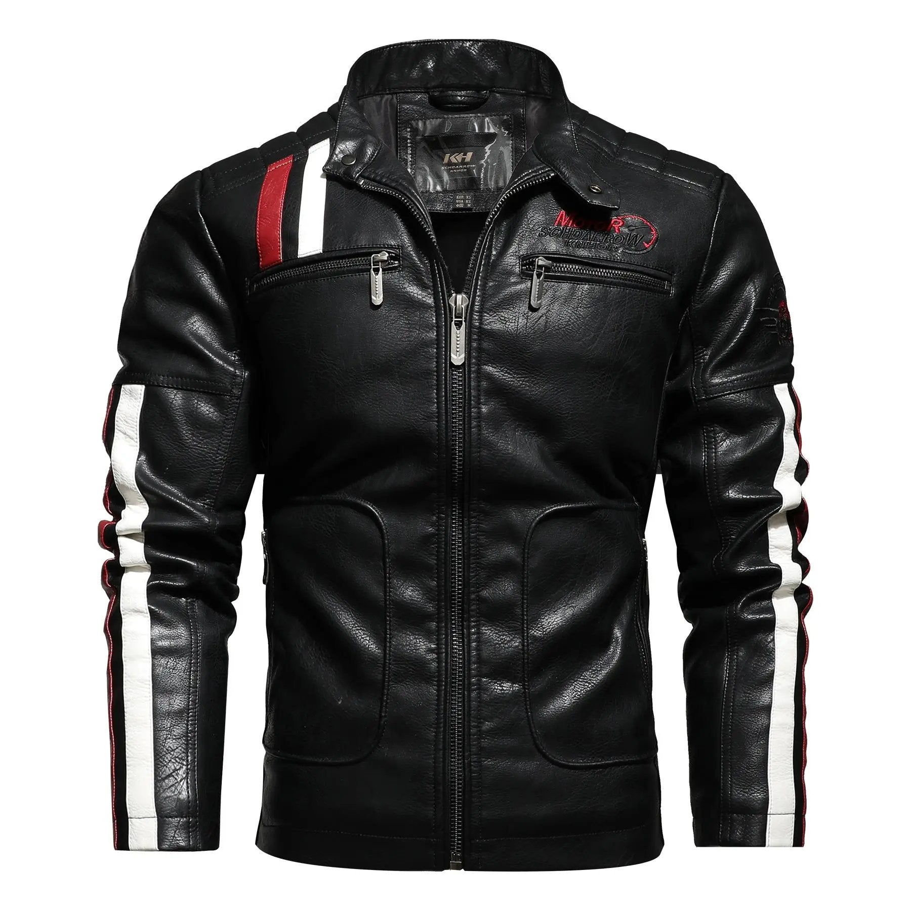 Men'S Leather Clothing Tide Motorcycle Leather Jacket Washed Plus Cotton Leather Jacket Cjdropshipping