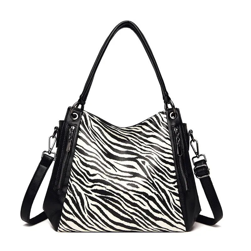 Urban Simple Large Capacity Leopard Print Fashion Women's Bag JNi3 shop