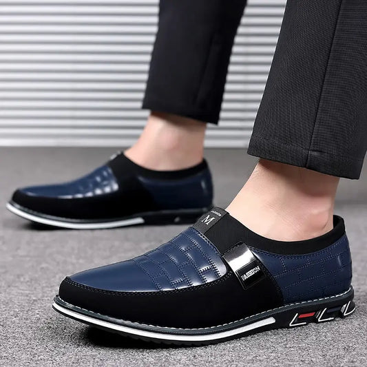 Slip-on Four Seasons Plus Size Casual Leather Shoes Dropshipman