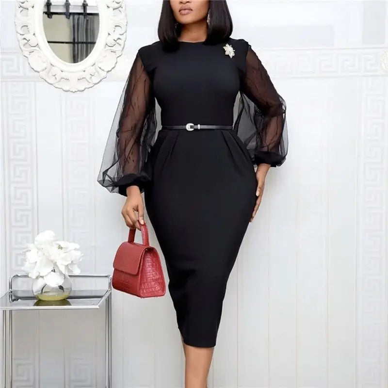 High waist slim plus size dress Cjdropshipping