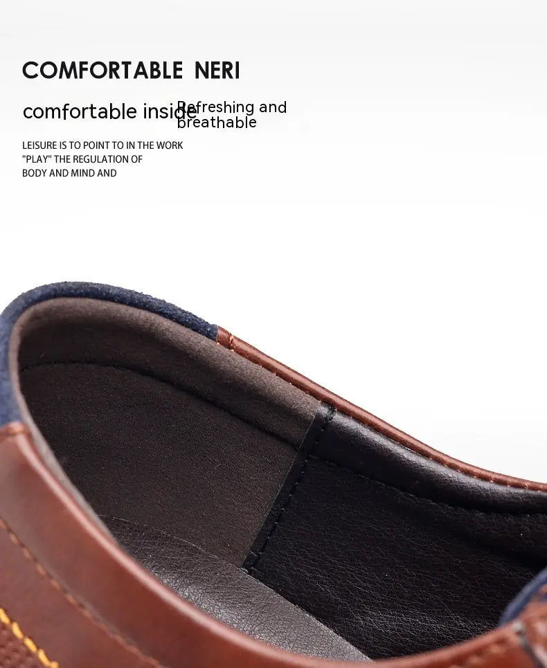 Men's Work Fashion Leather Shoes Dropshipman