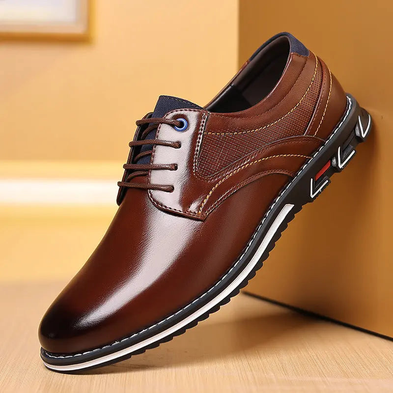 Men's Work Fashion Leather Shoes Dropshipman